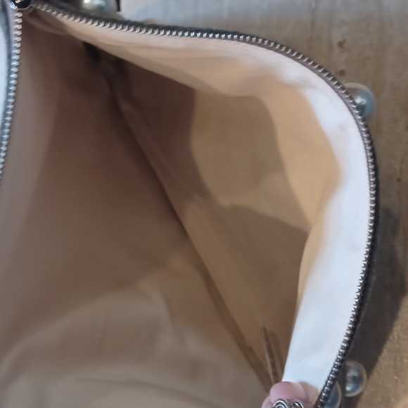 NWT Banana Republic Gray Wool/Flannel Oversized Clutch - Picture 6 of 6